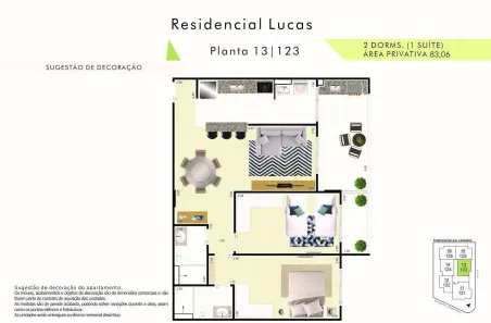 Apartamento com 2 Quartos à venda, 83m² no Guilhermina, Praia Grande