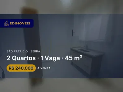Apartamento com 2 Quartos à venda, 45m² no São Patrício, Serra