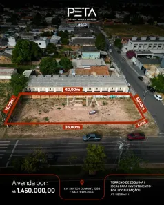 Lote/Terreno à venda, 588m² no São Francisco, Boa Vista