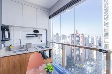 Apartamento com 1 Quarto para alugar, 28m² no Vila Nova Conceição, São Paulo