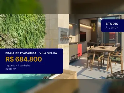 Apartamento com 1 Quarto à venda, 22m² no Praia de Itaparica, Vila Velha