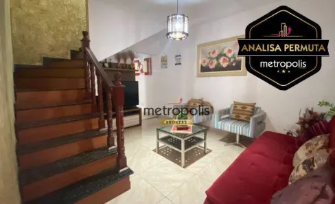 Sobrado com 3 Quartos à venda, 124m² no Jardim Haydee, Mauá
