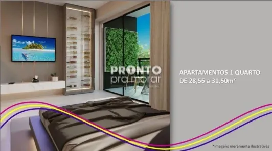 Flat com 1 Quarto à venda, 29m² no Centro, Ipojuca
