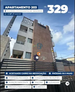 Apartamento com 1 Quarto à venda, 46m² no Jardim Cidade Universitária, João Pessoa