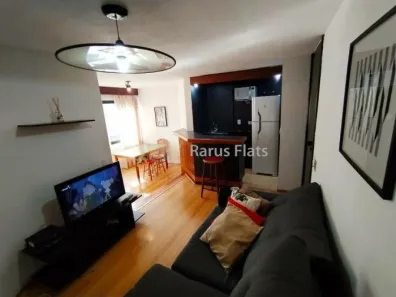 Flat com 1 Quarto para alugar, 48m² no Cidade Monções, São Paulo