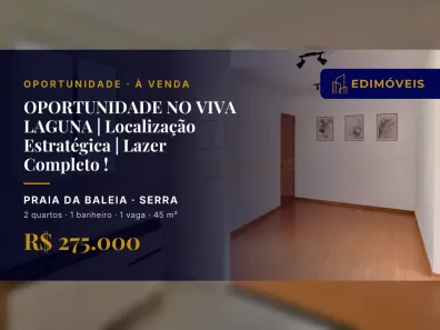 Apartamento com 2 Quartos à venda, 45m² no Praia da Baleia, Serra