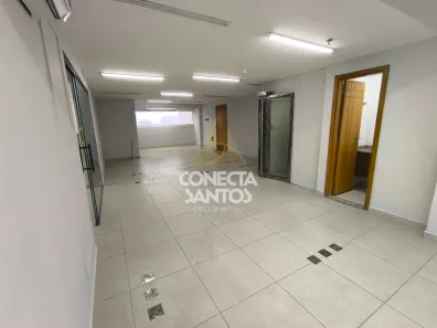 Sala Comercial para alugar, 104m² no Marapé, Santos