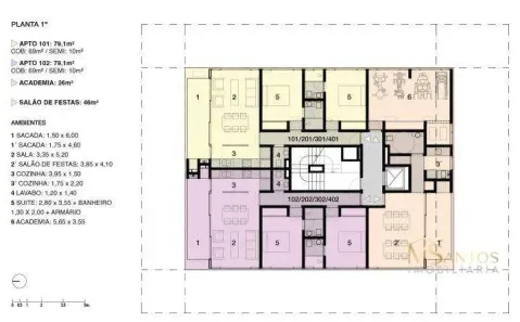 Apartamento com 2 Quartos à venda, 79m² no Ingleses do Rio Vermelho, Florianópolis