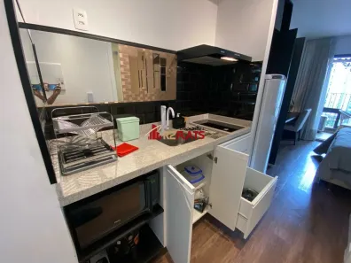 Flat com 1 Quarto para alugar, 26m² no Indianópolis, São Paulo