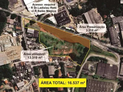 Lote/Terreno à venda, 16537m² no Parque Alexandre, Cotia