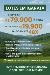 Lote/Terreno à venda, 600m² no Jardim São Gabriel, Jacareí