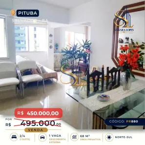 Apartamento com 2 Quartos à venda, 67m² no Pituba, Salvador