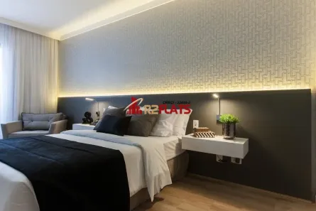 Flat com 1 Quarto à venda, 26m² no Cidade Monções, São Paulo