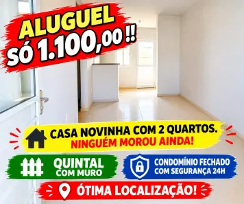 Casa com 2 Quartos para alugar, 44m² no Distrito Industrial do Una II, Taubaté