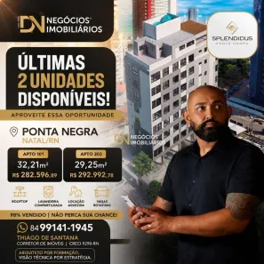 Apartamento com 1 Quarto à venda, 32m² no Ponta Negra, Natal