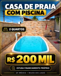 Casa com 2 Quartos à venda, 70m² no Nova Califórnia (Tamoios), Cabo Frio