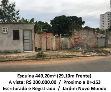 Lote/Terreno à venda, 449m² no Jardim Novo Mundo, Goiânia