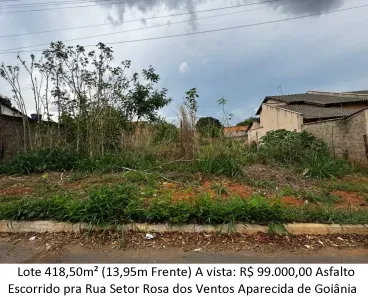 Lote/Terreno à venda, 418m² no Rosa dos Ventos, Aparecida de Goiânia