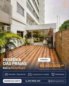 Apartamento com 2 Quartos à venda, 80m² no Ponta Negra, Manaus