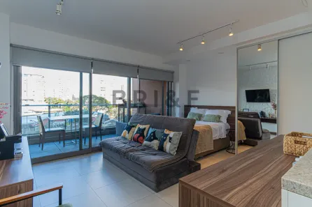 Apartamento com 1 Quarto para alugar, 40m² no Brooklin Paulista, São Paulo