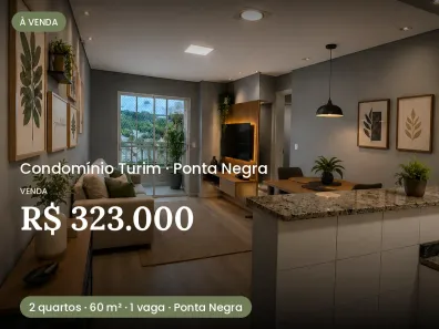 Apartamento com 2 Quartos à venda, 60m² no Ponta Negra, Manaus