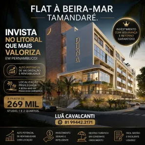 Apartamento com 2 Quartos à venda, 22m² no Centro, Tamandaré