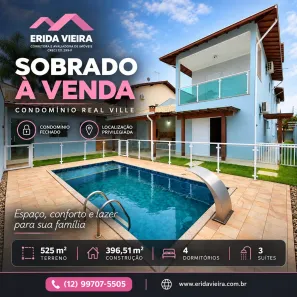 Casa de Condomínio com 4 Quartos à venda, 397m² no Condominio Residencial Real Ville, Pindamonhangaba