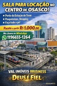 Sala Comercial para alugar, 30m² no Centro, Osasco