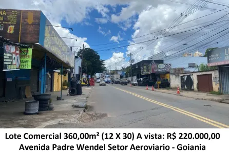Lote/Terreno à venda, 360m² no Aeroviário, Goiânia