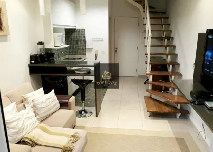 Flat com 1 Quarto para alugar, 47m² no Cidade Monções, São Paulo