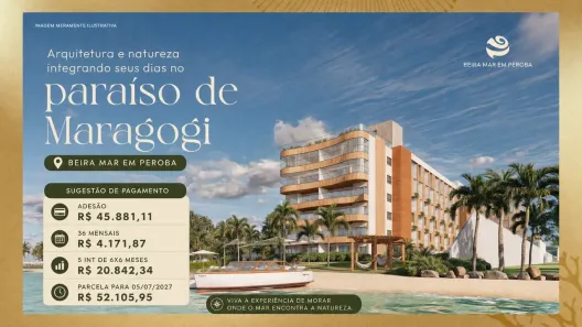 Apartamento com 1 Quarto à venda, 32m² no , Maragogi
