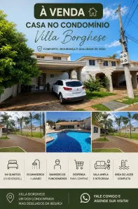 Casa de Condomínio com 4 Quartos à venda, 153m² no Despraiado, Cuiabá