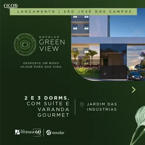 Apartamento com 2 Quartos à venda, 54m² no Jardim das Indústrias, São José dos Campos