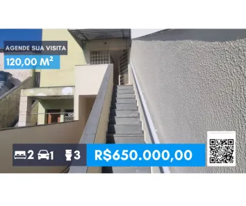 Sobrado com 2 Quartos à venda, 120m² no Jardim Santos Dumont, São Paulo