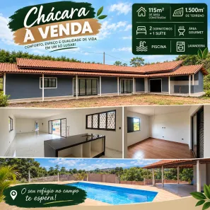 Fazenda/Sítio com 3 Quartos à venda, 115m² no Ibiúna, Ibiúna