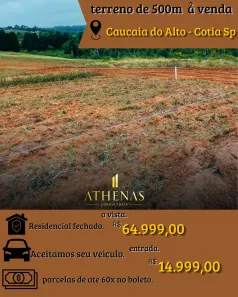 Lote/Terreno à venda, 500m² no Jardim Santa Paula, Cotia