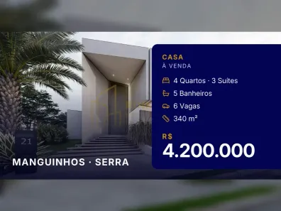 Casa com 4 Quartos à venda, 340m² no Manguinhos, Serra