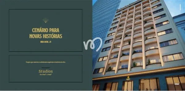 Apartamento com 1 Quarto à venda, 27m² no Centro, Rio de Janeiro