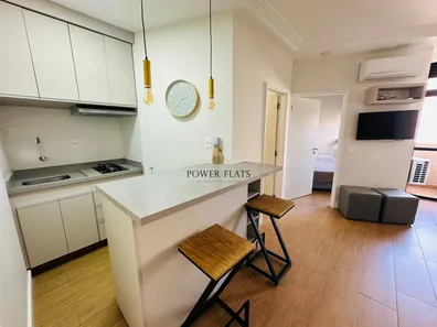 Flat com 1 Quarto para alugar, 37m² no Indianópolis, São Paulo