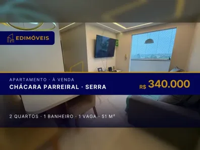 Apartamento com 2 Quartos à venda, 51m² no Chácara Parreiral, Serra