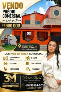 Prédio Comercial com 8 Quartos à venda, 270m² no Cidade Nova, Ananindeua