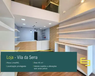 Ponto Comercial para alugar, 45m² no Vila da Serra, Nova Lima