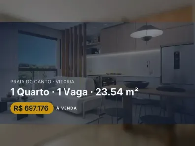 Apartamento com 1 Quarto à venda, 23m² no Praia do Canto, Vitória