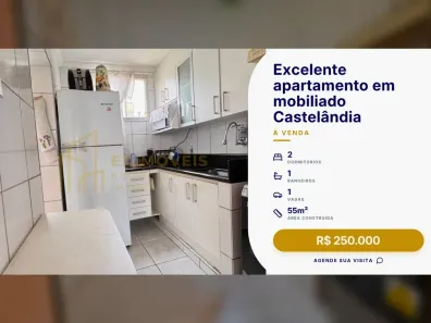 Apartamento com 2 Quartos à venda, 55m² no Conjunto Jacaraípe, Serra