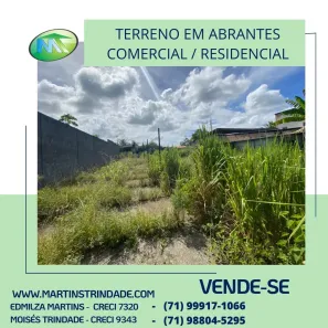 Lote/Terreno à venda, 1007m² no Vila de Abrantes (Abrantes), Camaçari