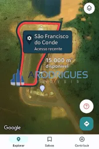 Lote/Terreno à venda, 15000m² no Mataripe, São Francisco do Conde