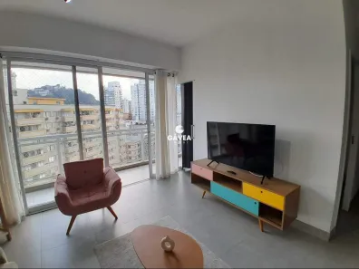 Apartamento com 1 Quarto para alugar, 54m² no Gonzaga, Santos