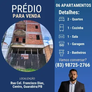 Prédio Residencial com 12 Quartos à venda, 346m² no Centro, Guarabira