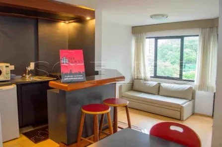 Flat com 1 Quarto para alugar, 48m² no Cidade Monções, São Paulo
