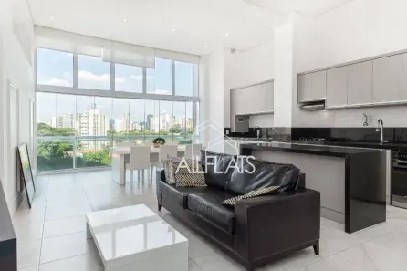 Apartamento com 1 Quarto para alugar, 85m² no Brooklin Paulista, São Paulo
